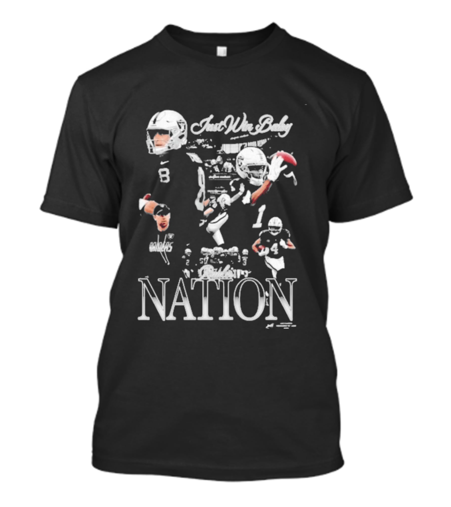 Jaee Raiders Just Win Baby Football Nation Player Highlights T-Shirt