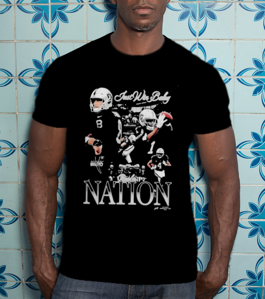 Jaee Raiders Just Win Baby Football Nation Player Highlights T-Shirt
