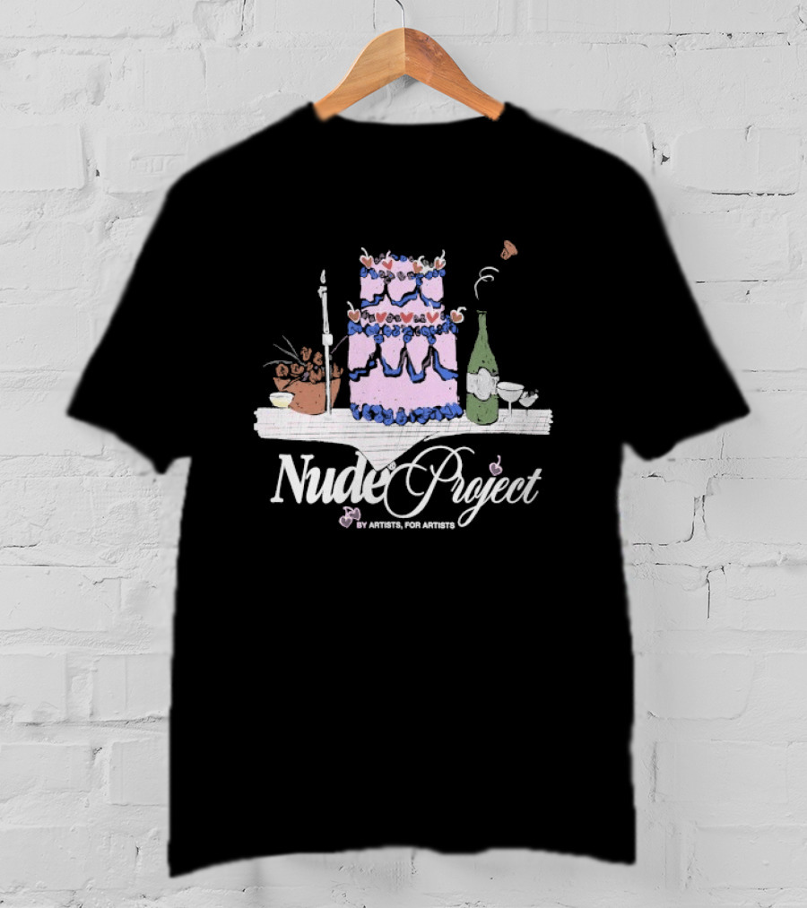 Nude Project By Artists For Artists Cake And Wine Ensemble T-Shirt