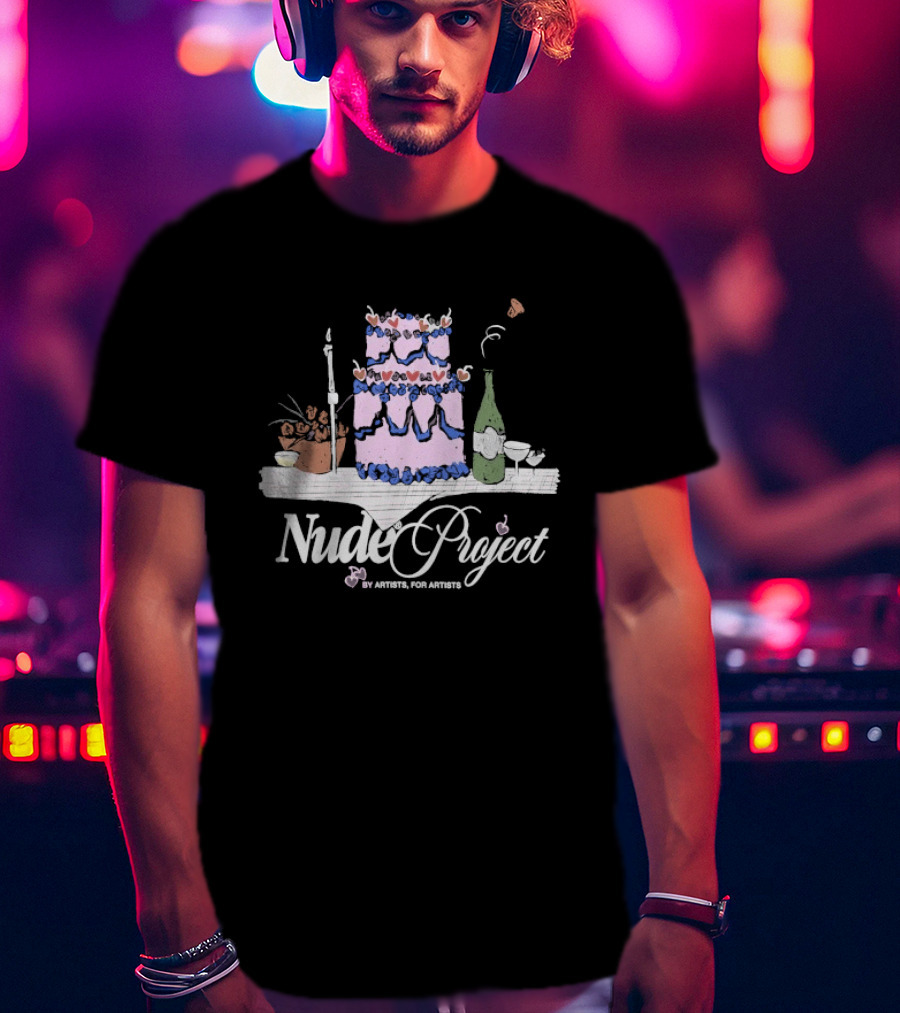 Nude Project By Artists For Artists Cake And Wine Ensemble T-Shirt