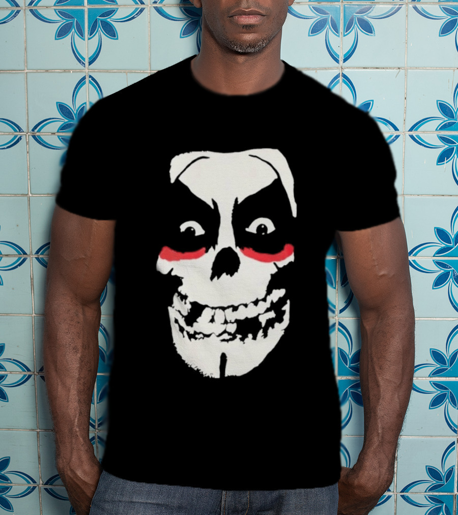 Original Misfits Skull With Danhausen Red Makeup Mechanics 2026 T-Shirt