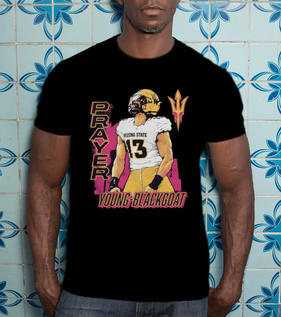 Prayer Young Blackgoat 13 Arizona State Sun Devils Football T-Shirt