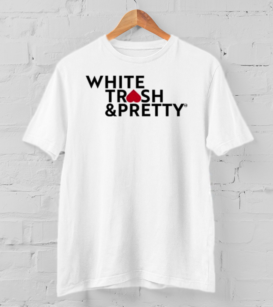 49 Winchester White Trash & Pretty Playing Card Heart T-Shirt