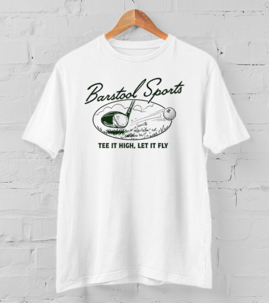 Barstool Sports It High Let It Fly Rocket Football Sky T-Shirt