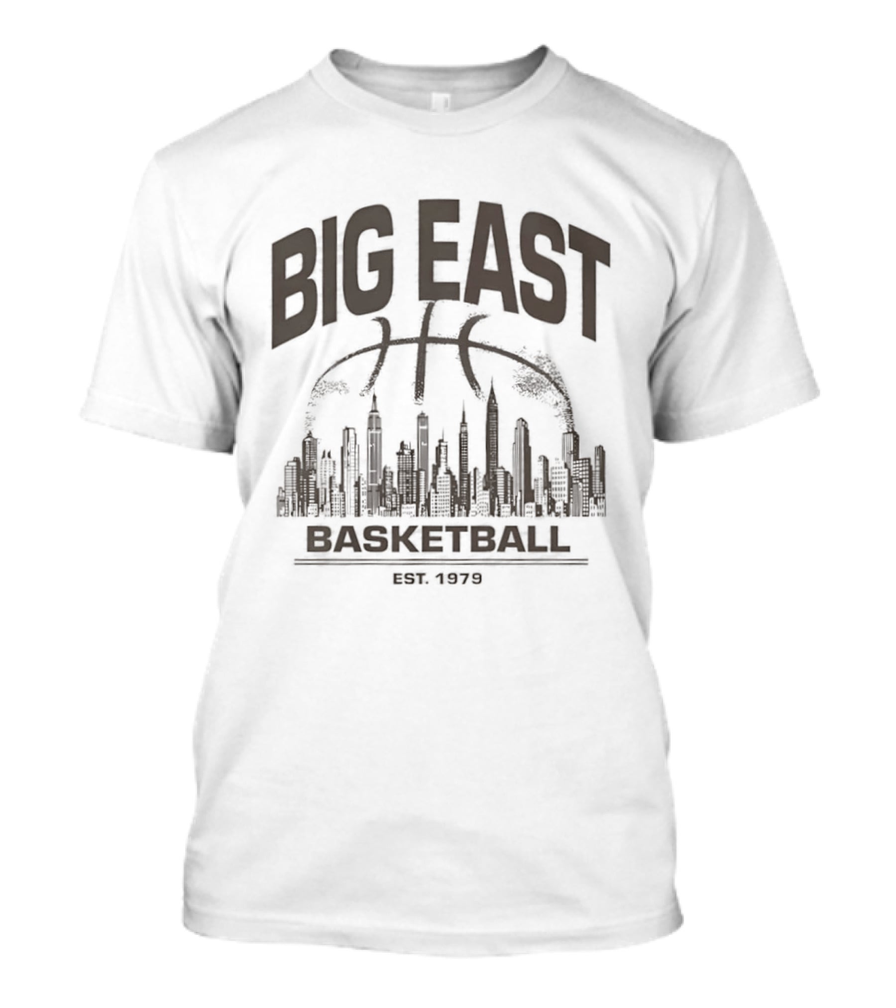 Big East Basketball Est 1979 City Skyline Basketball Hoop T-Shirt