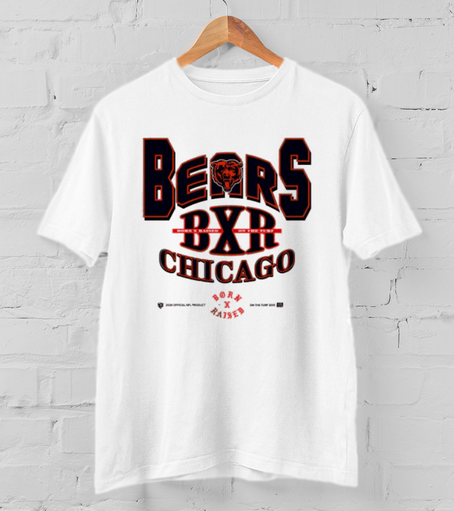 Born X Raised Bears BXR Chicago Collection White T-Shirt