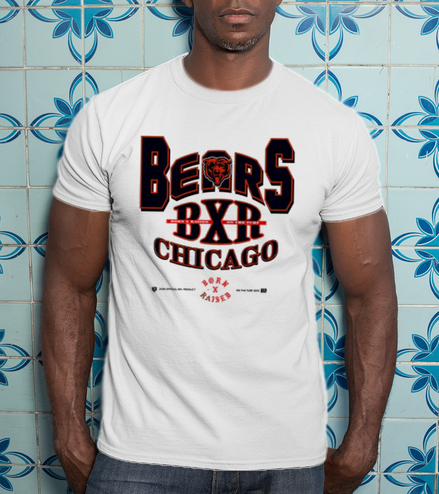 Born X Raised Bears BXR Chicago Collection White T-Shirt