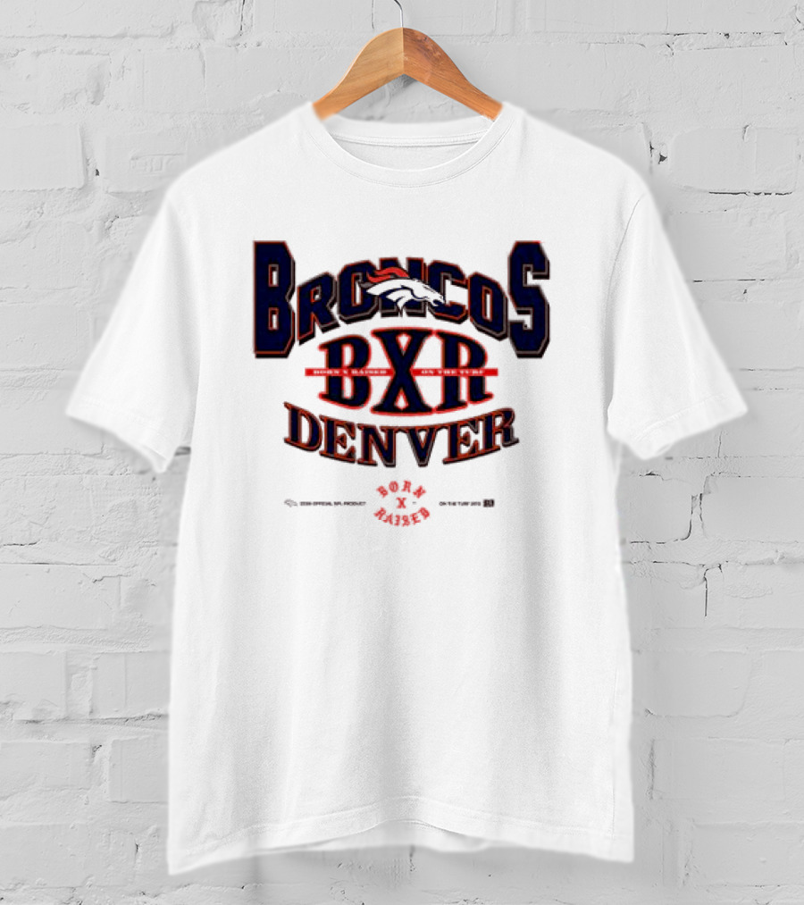 Born X Raised Broncos BXR Denver Collab White T-Shirt