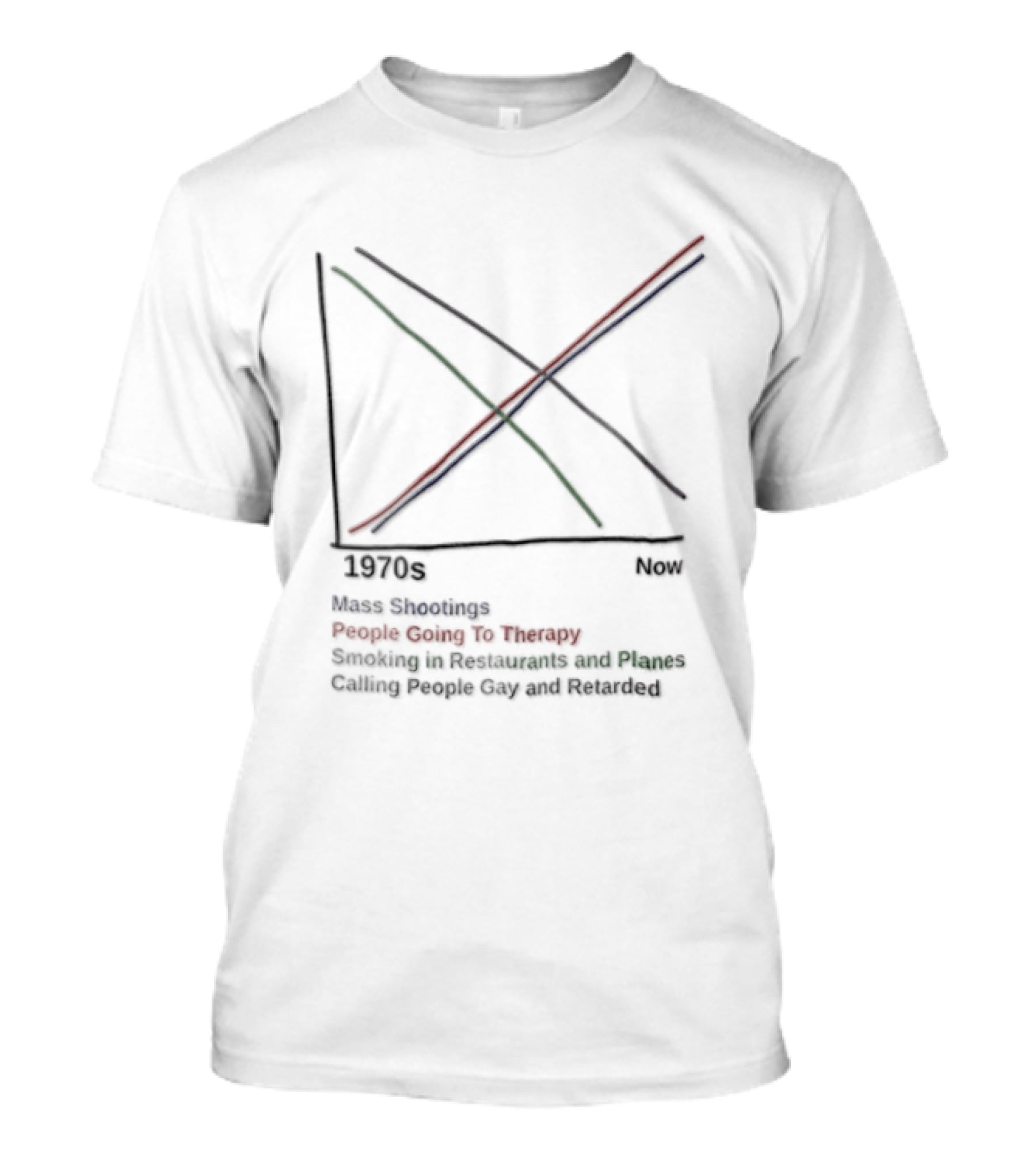 Cardinals Austin Calling 1970 People Giving Up On Humanity Trends Now Graph T-Shirt