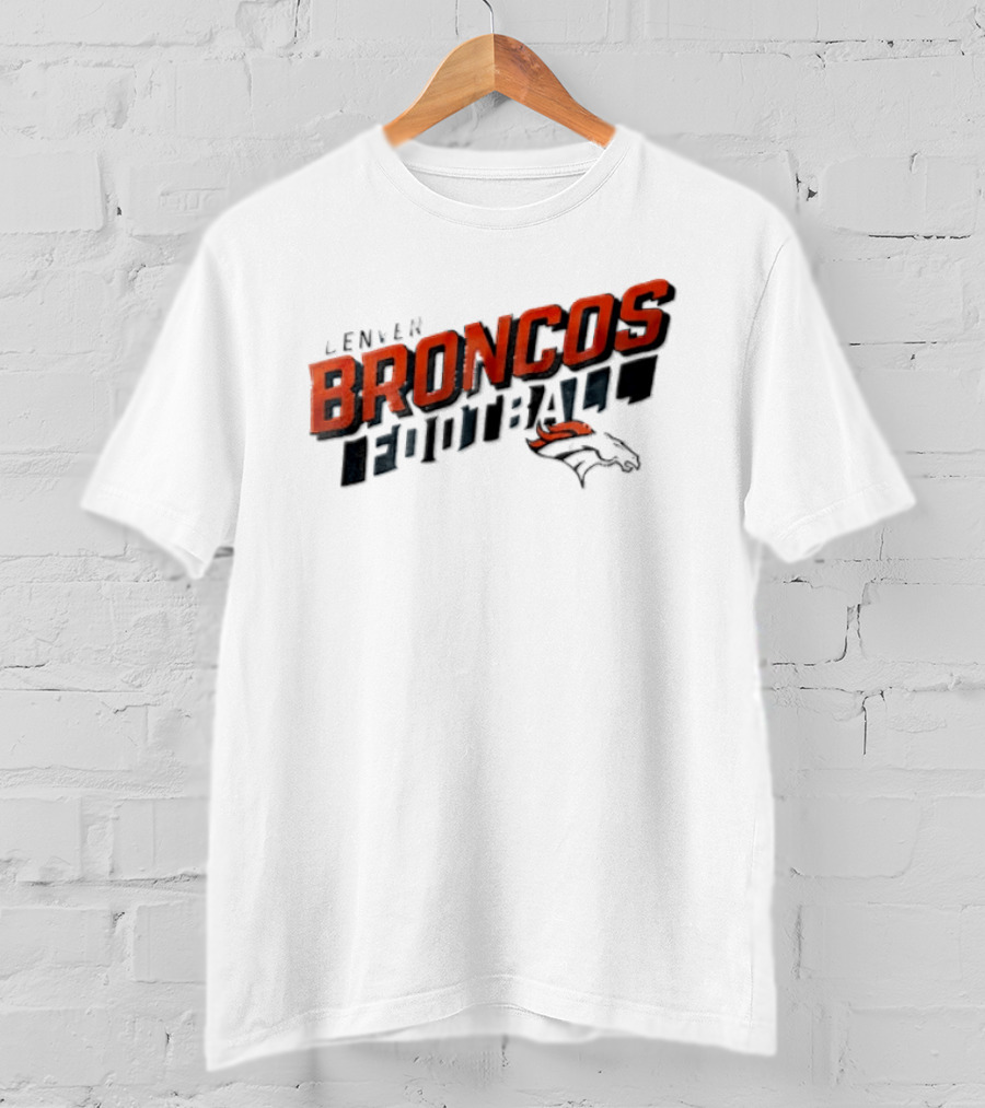 Denver Broncos Team Name NFL Football Broncos T-Shirt