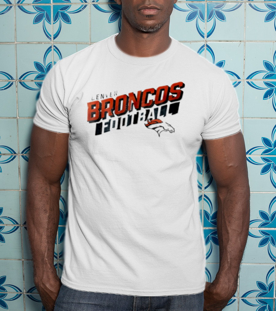 Denver Broncos Team Name NFL Football Broncos T-Shirt