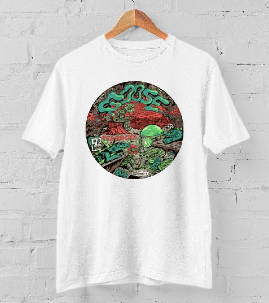 Goose Red Rocks 2026 Killer Acid Event Extraterrestrial Adventure T-Shirt