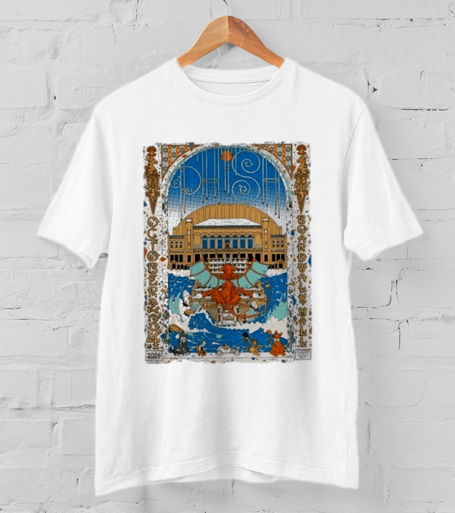 Phish October 2026 Atlantic City Jim Whelan Boardwalk Hall LE T-Shirt