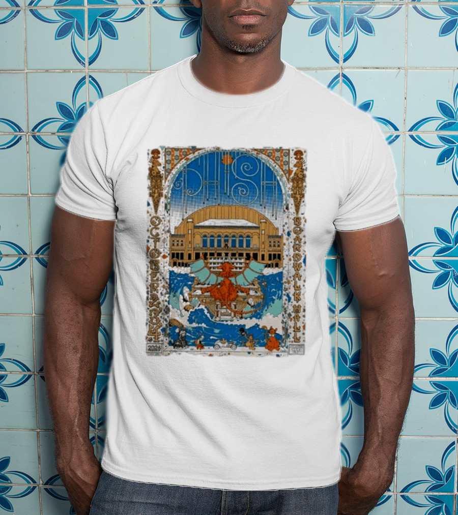 Phish October 2026 Atlantic City Jim Whelan Boardwalk Hall LE T-Shirt