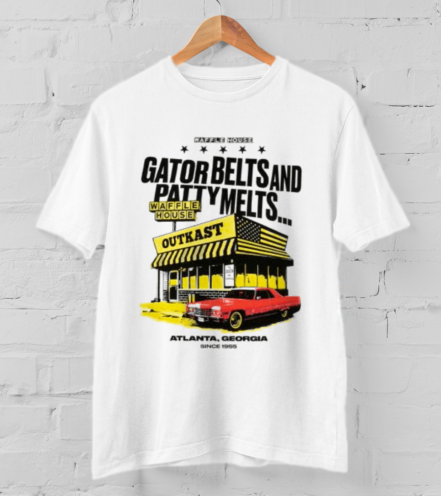 Gator Belts And Patty Melts Outkast Waffle House Atlanta Georgia 1995 T-Shirt