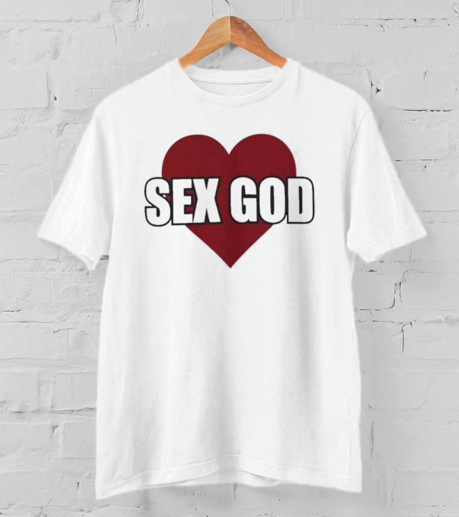 Sex God Heart Red T-Shirt