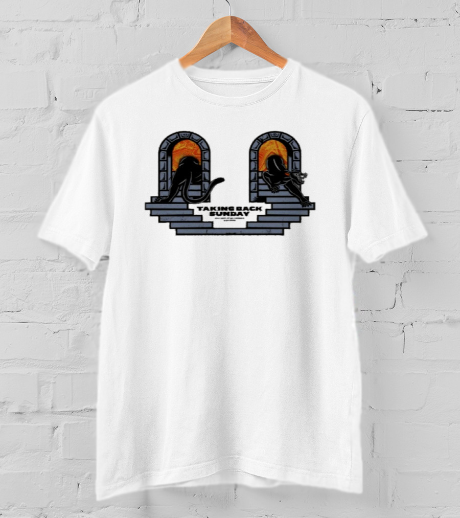 Taking Back Sunday Live Grand Rapids MI Sept 30 2026 Concert Two Arched Windows With Figures T-Shirt