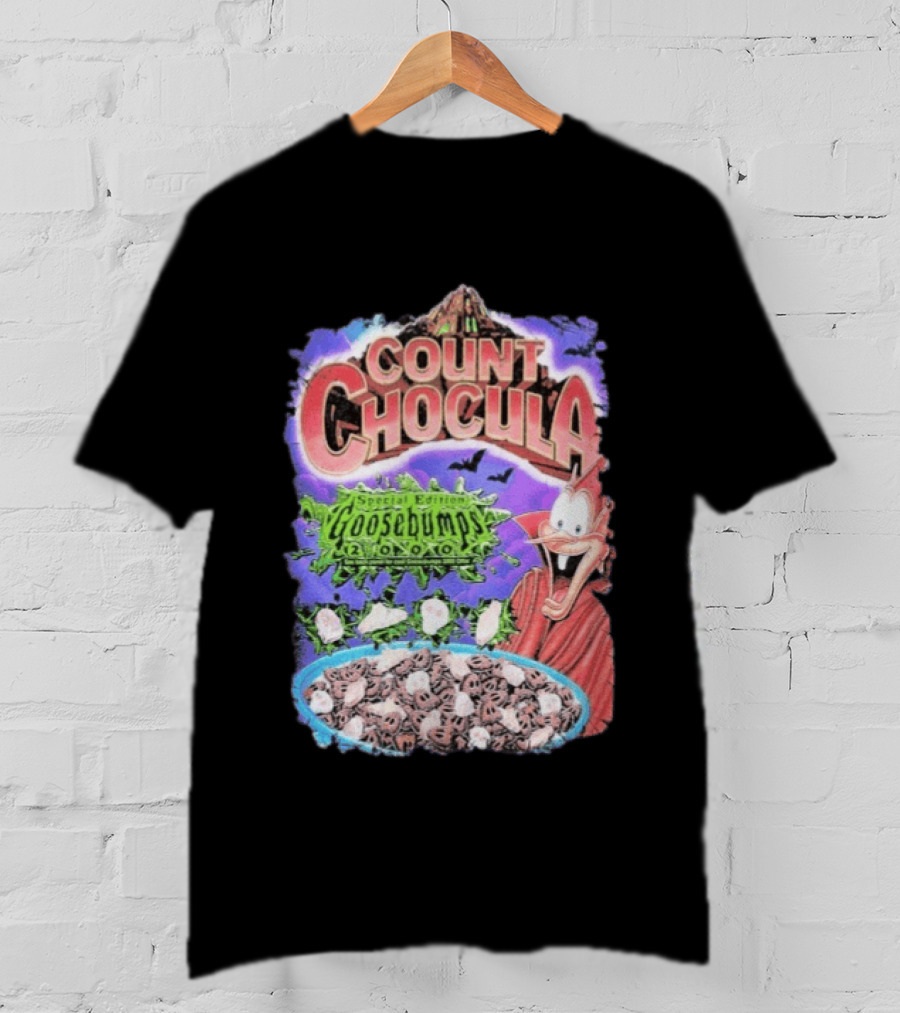 Count Chocula Special Edition Goosebumps Cereal Box T-Shirt