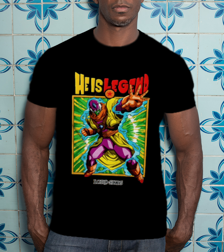 He Is Legend Lord Slug Anime Character Power Pose T-Shirt
