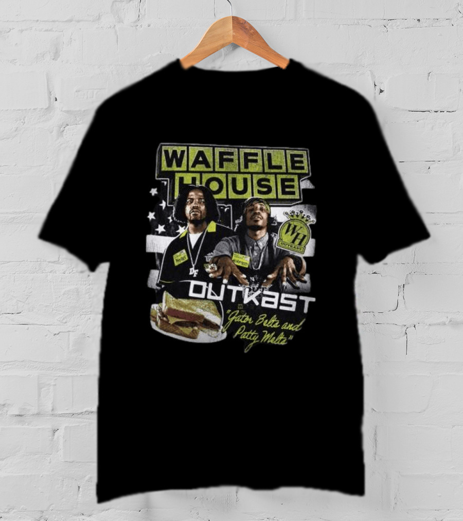 Waffle House Outkast Gator Belts And Patty Melts Bootleg T-Shirt