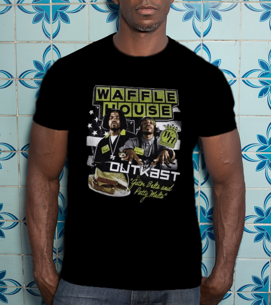 Waffle House Outkast Gator Belts And Patty Melts Bootleg T-Shirt