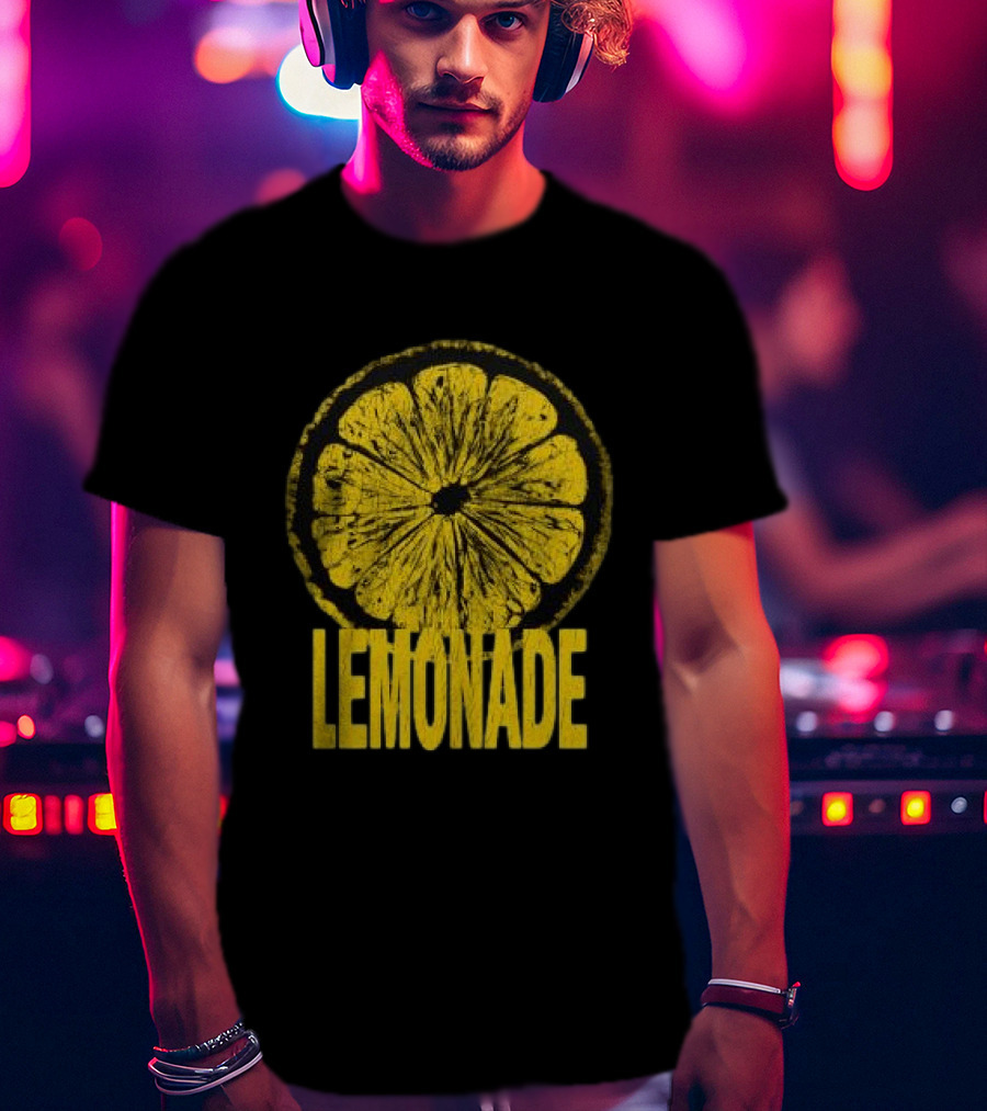 Louis Tomlinson Store Lemonade Black Vintage Citrus Slice Retro Music Fan Merchandise T-Shirt