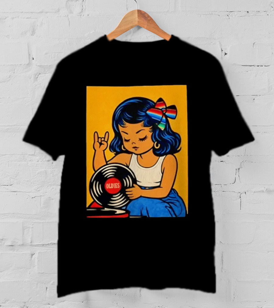 Oldies Lil Chingona Halloween 2026 Retro Record T-Shirt
