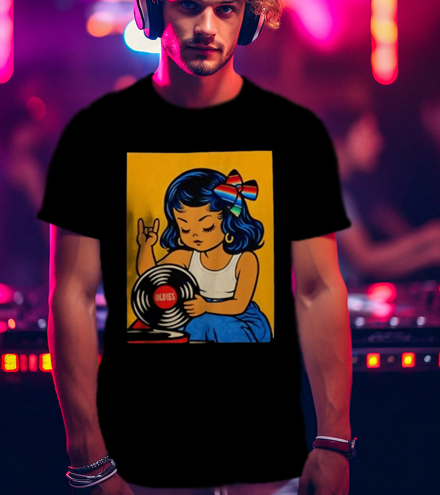 Oldies Lil Chingona Halloween 2026 Retro Record T-Shirt