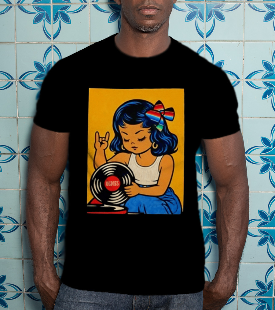 Oldies Lil Chingona Halloween 2026 Retro Record T-Shirt