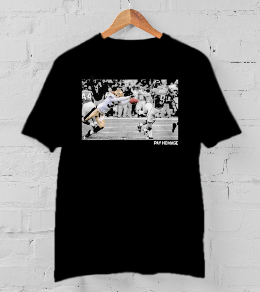 Steve Gleason Iconic Block Saints Falcons Pay Homage T-Shirt