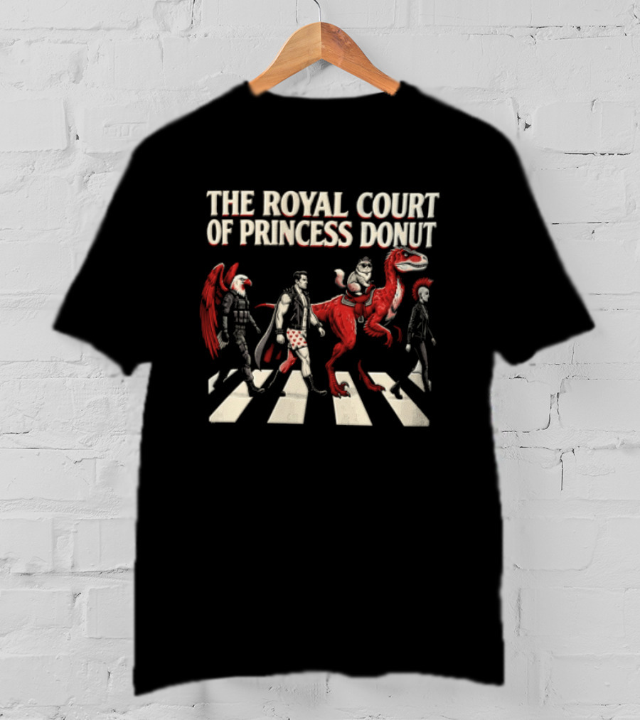 The Royal Court Of Princess Donut Abbey Road Dinosaur Parade T-Shirt