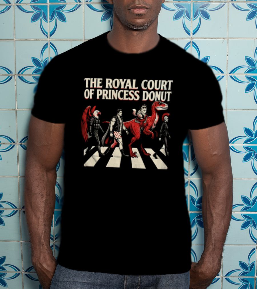 The Royal Court Of Princess Donut Abbey Road Dinosaur Parade T-Shirt