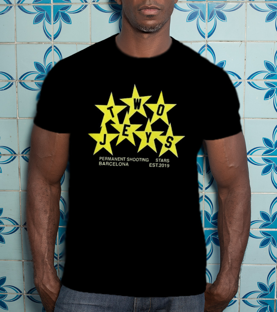 Twojeys Barcelona Permanent Shooting Stars Est 2019 T-Shirt