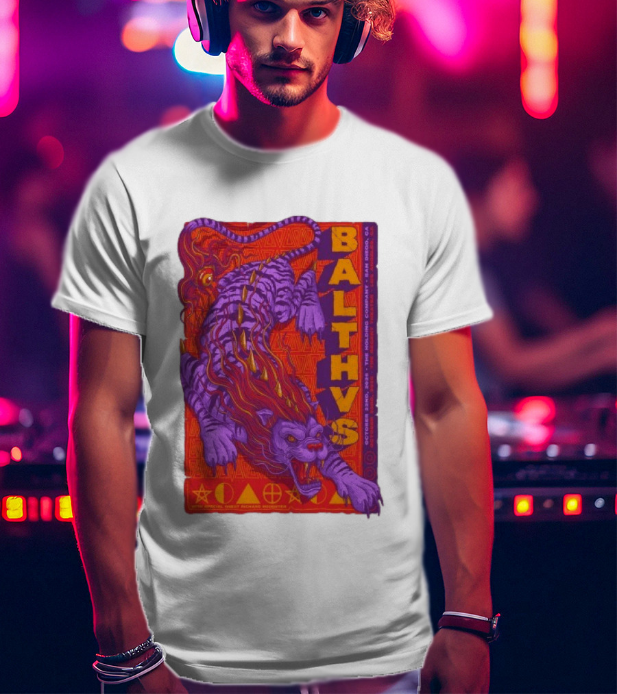 Balthvs San Diego October 22 2026 Featuring Richard Houghten Vibrant Lion T-Shirt
