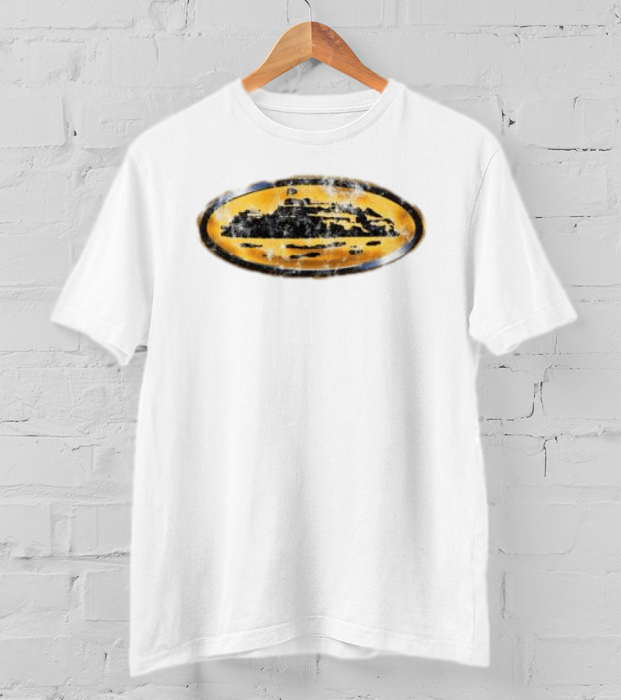 Corteiz Store Corroded Island Yellow Oval T-Shirt