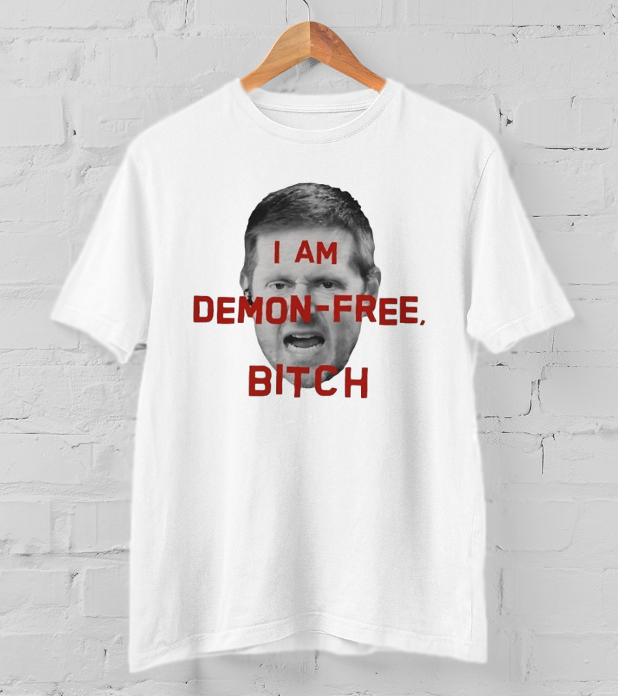I AM DEMON FREE BITCH Face T-Shirt