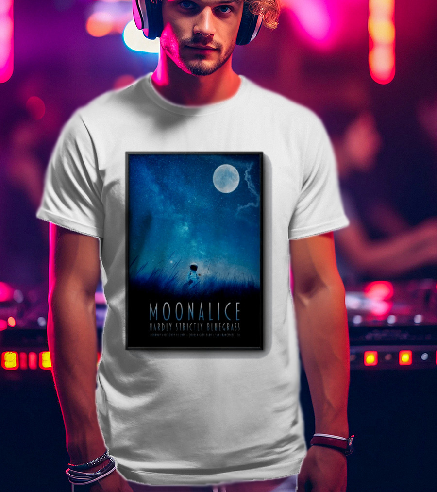 Original Moonalice Hardly Strictly Bluegrass October 3 2026 Golden Gate Park San Francisco CA T-Shirt
