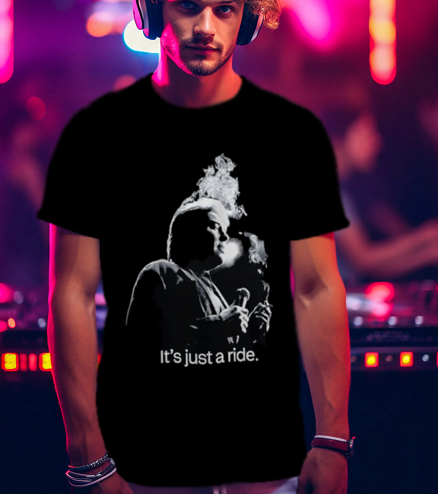 Bill Hicks It's Just A Ride Smoking Microphone T-Shirt