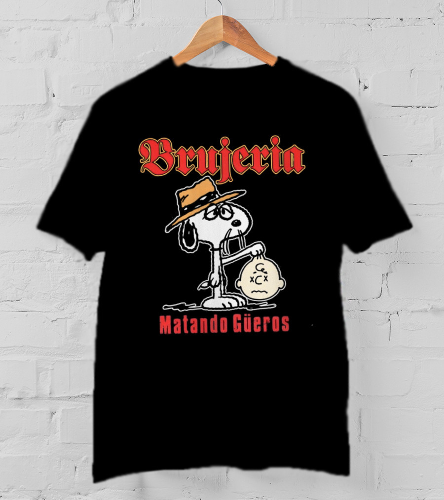 Brujeria Matando Güeros Snoopy Bootleg Metal Band Hat T-Shirt