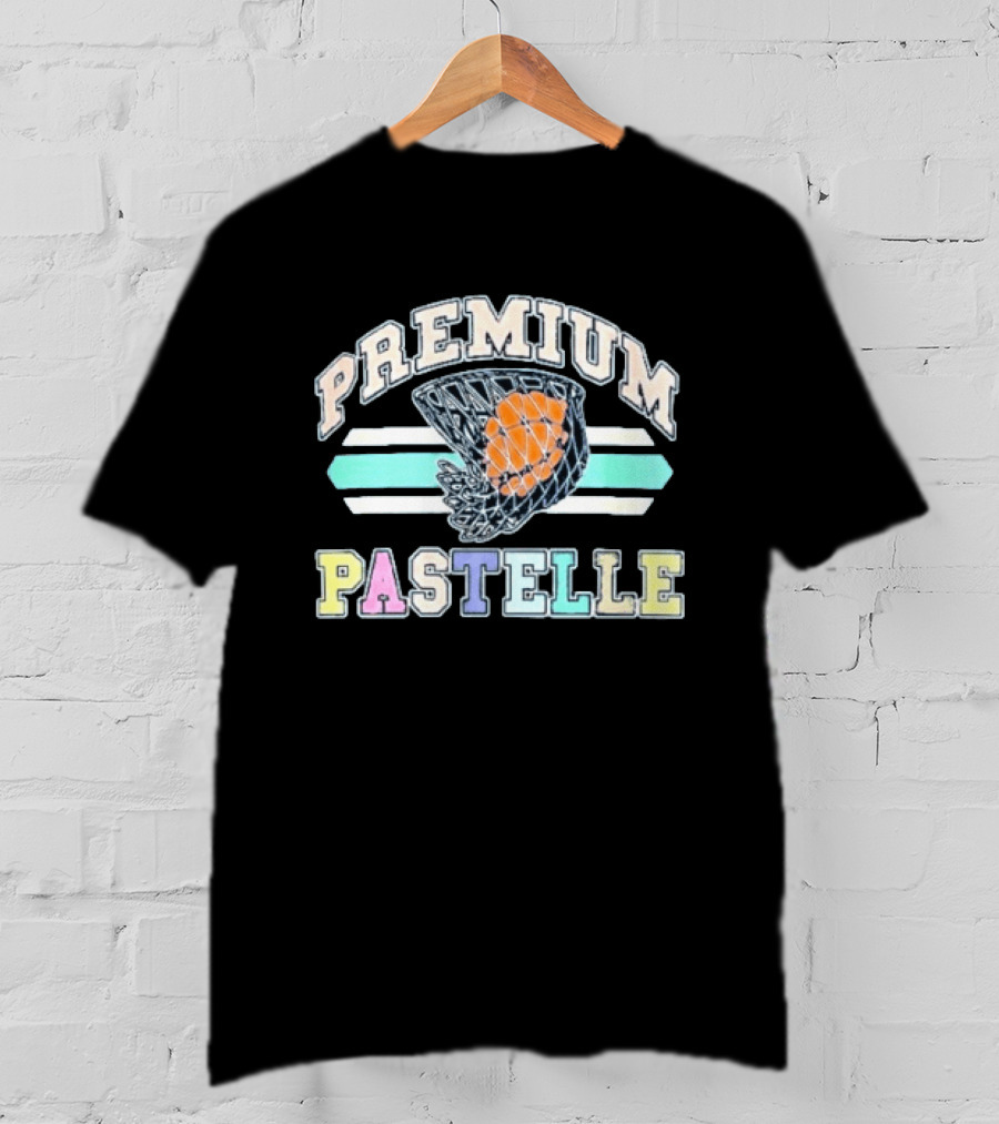 Lebron James Premium Pastelle Basketball Net Orange Ball T-Shirt