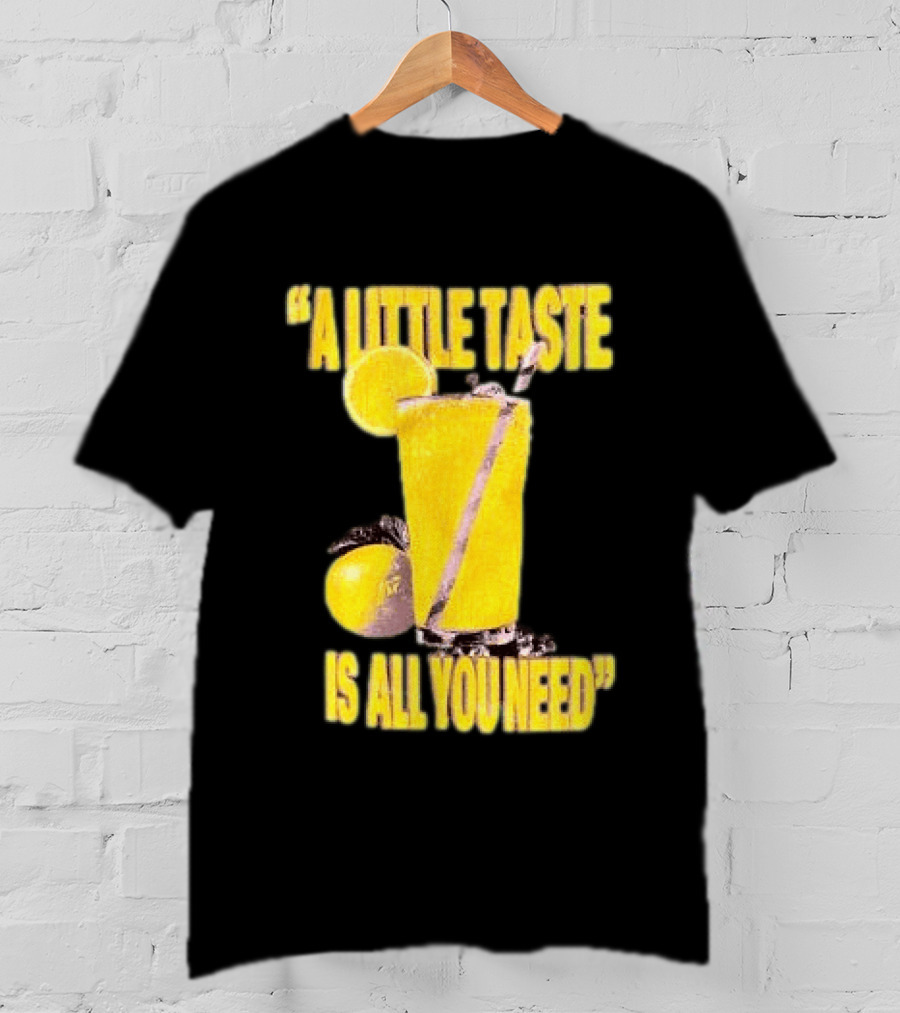 Louis Tomlinson Store Lemonade Black A Little Taste Is All You Need T-Shirt
