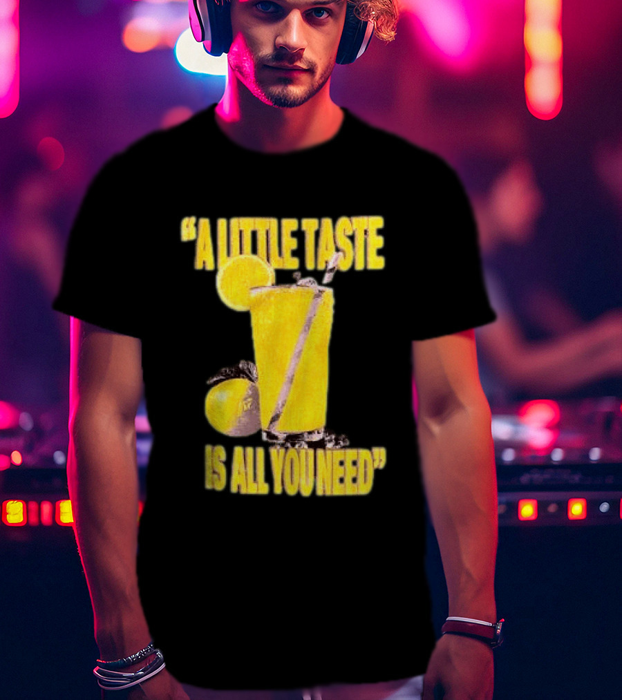 Louis Tomlinson Store Lemonade Black A Little Taste Is All You Need T-Shirt