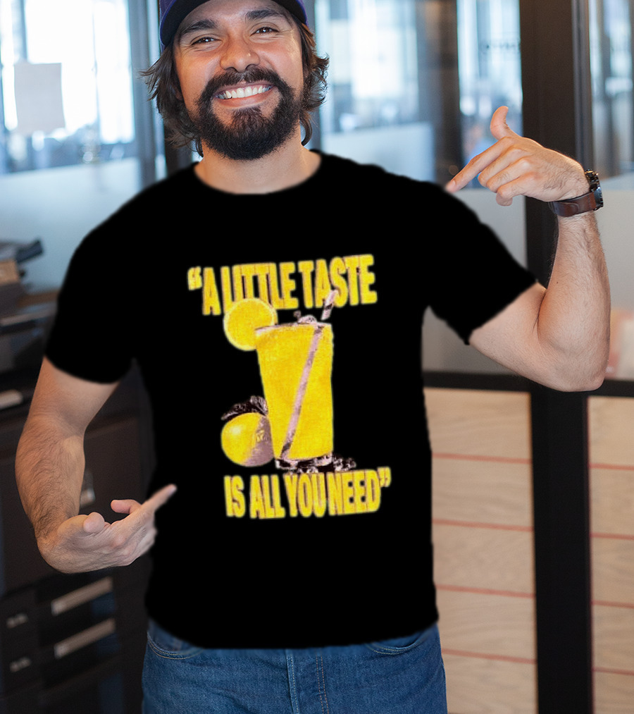 Louis Tomlinson Store Lemonade Black A Little Taste Is All You Need T-Shirt