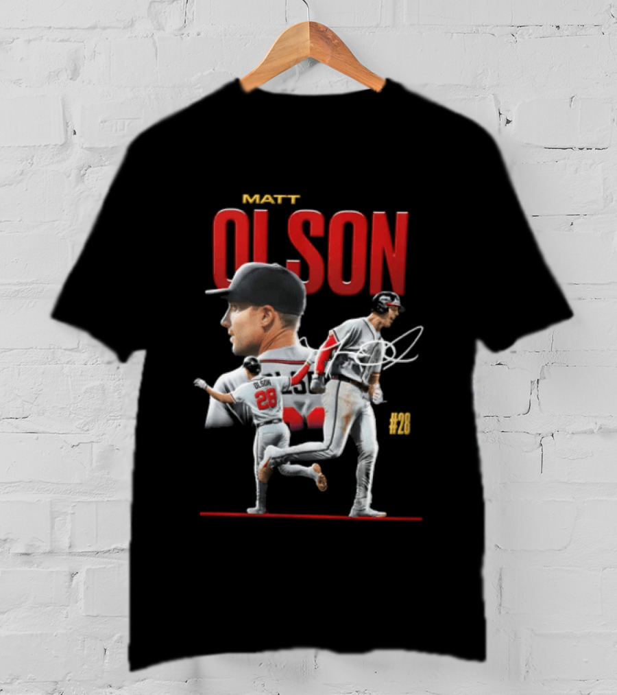 Matt Olson Atlanta Braves MLB 28 Foul Territory Players T-Shirt
