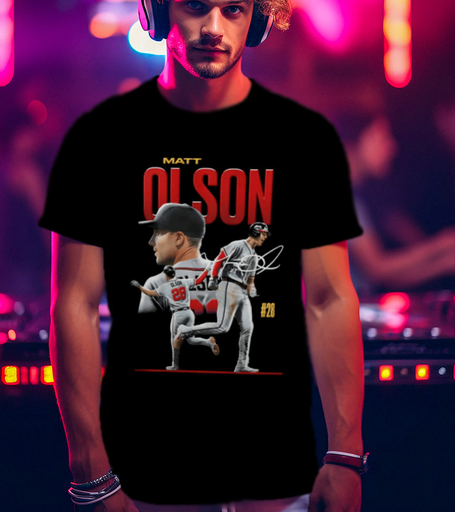 Matt Olson Atlanta Braves MLB 28 Foul Territory Players T-Shirt