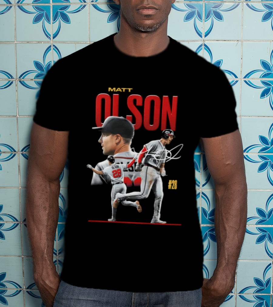 Matt Olson Atlanta Braves MLB 28 Foul Territory Players T-Shirt
