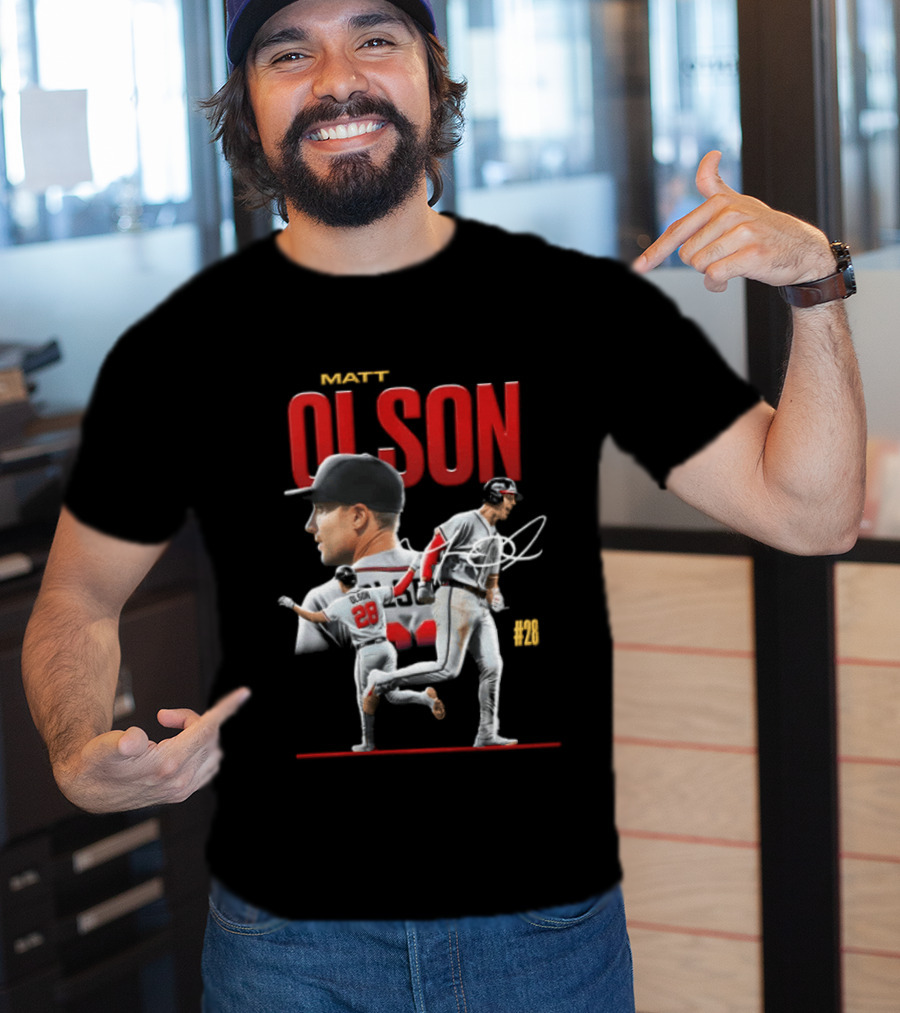 Matt Olson Atlanta Braves MLB 28 Foul Territory Players T-Shirt