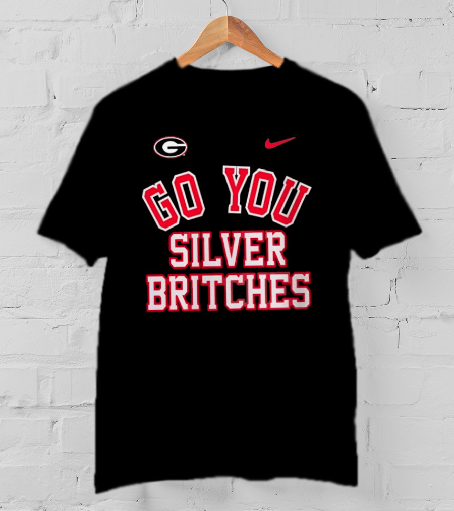 Georgia Bulldogs Go You Silver Britches Nike Iconic Team Pride T-Shirt