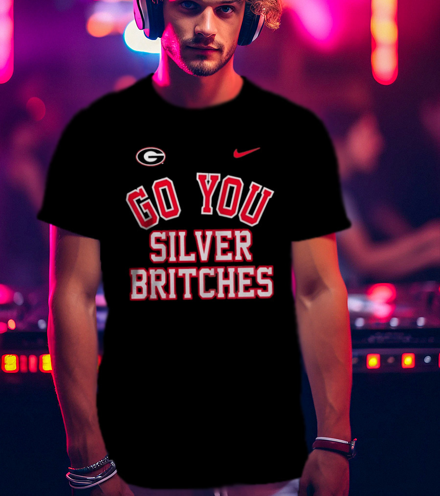 Georgia Bulldogs Go You Silver Britches Nike Iconic Team Pride T-Shirt