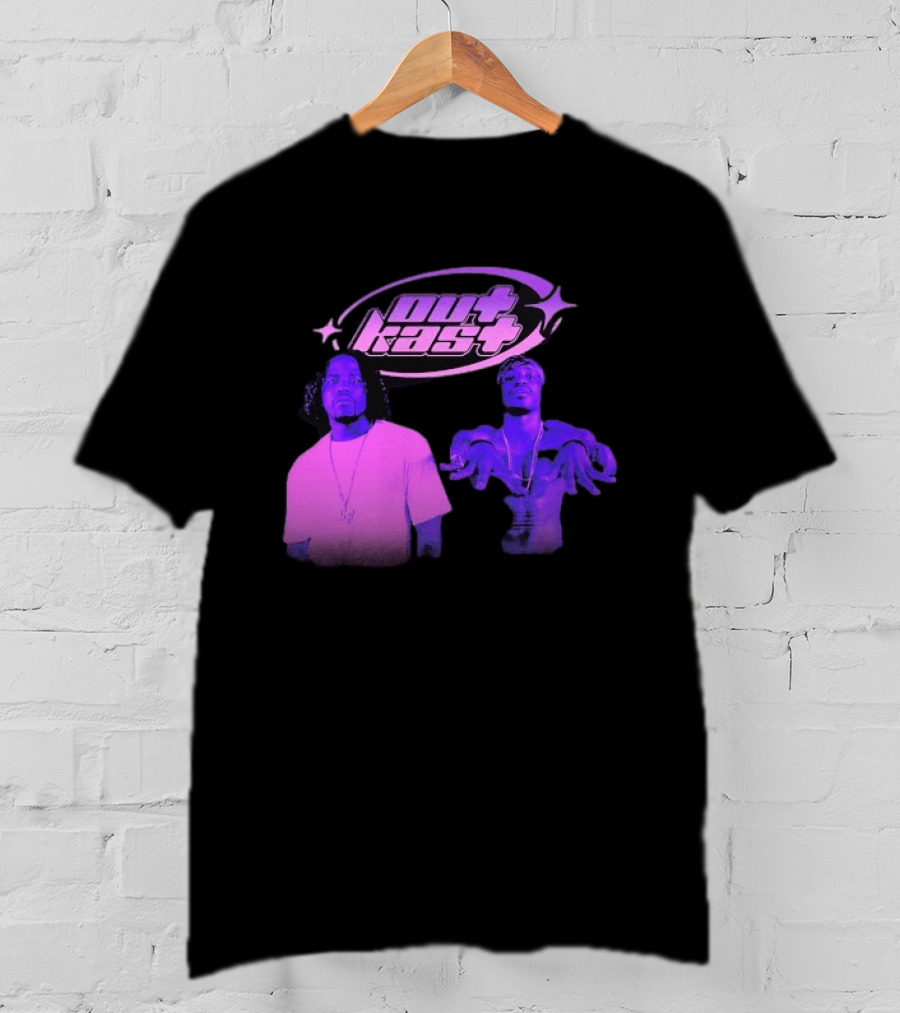 Outkast Big Boi André 3000 Purple Style Iconic Duo T-Shirt